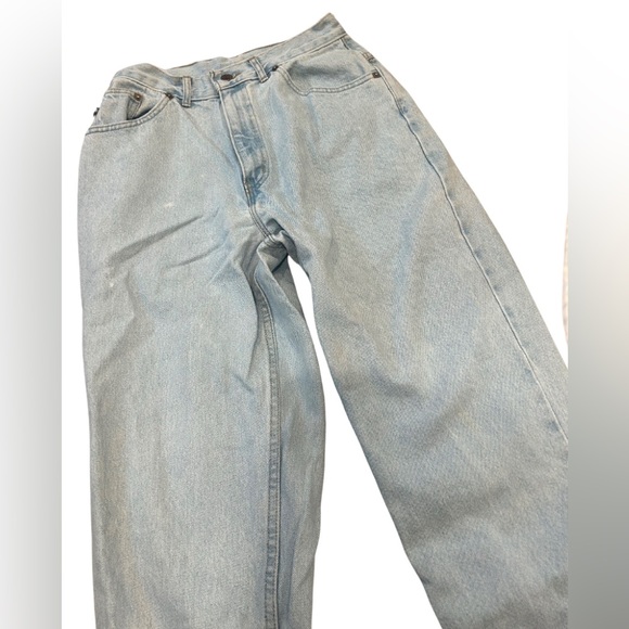 Vintage High Rise Chic Straight Mom Jeans | Size 10 (W28 approx) | Light Blue - Picture 2 of 7
